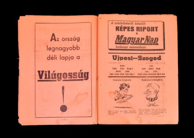 Ujpest Szeged 30.04.1949 (Szucs listed for Ujpest 2 years before he was arrested trying to escpae the country with his jazz singing lover and hanged)