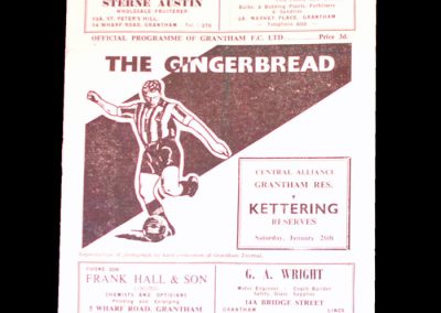 Grantham Reserves v Kettering Reserves 26.01.1957