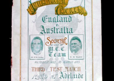 Australia v England 13.01.1933 (Bodyline or not, Paynter gets out of his sick bed, Jardine opens the batting and England win)