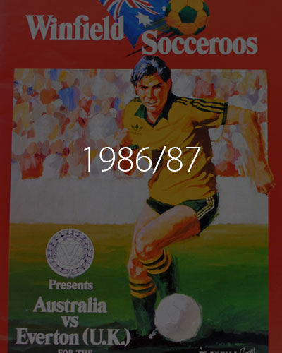 Football Programmes 1986 and 1987 Tile Image