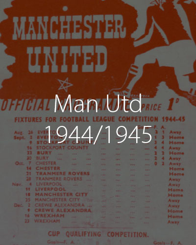 Manchester Untied Football Programmes 1944 and 1945 season tile image